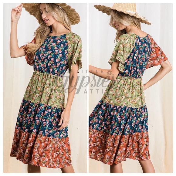 Handmade Frolic in the Meadow Prairie Dress - Picture 8 of 14